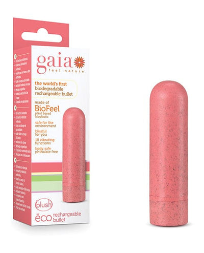 Blush Novelties Blush Gaia Eco Rechargeable Bullet - Coral Vibrators