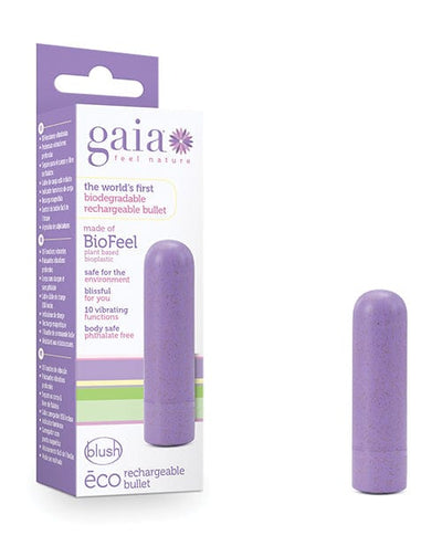Blush Novelties Blush Gaia Eco Rechargeable Bullet - Lilac Vibrators