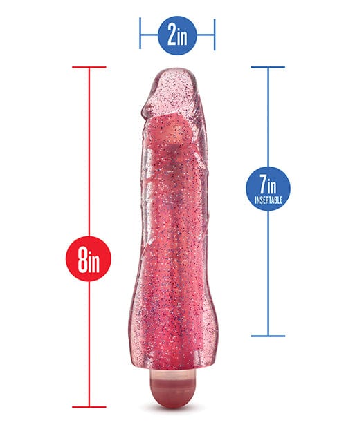 Blush Novelties Blush Glow Dicks Glitter Vibrator Molly Vibrators