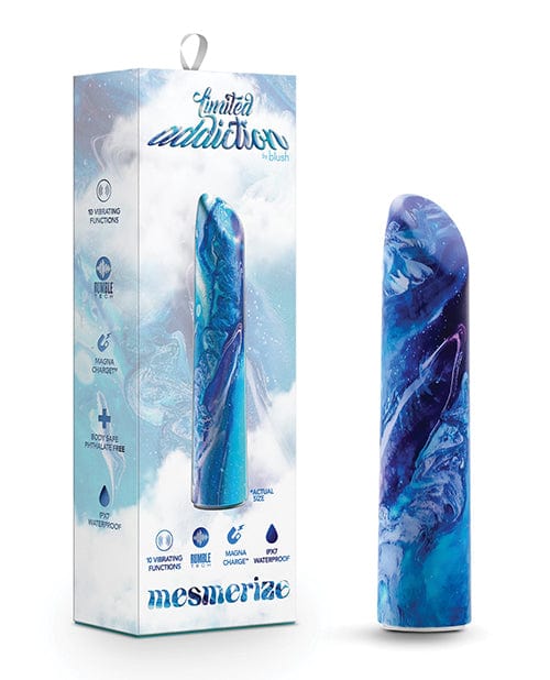 Blush Novelties Blush Limited Addiction Mesmerize Power Vibe - Azure Vibrators