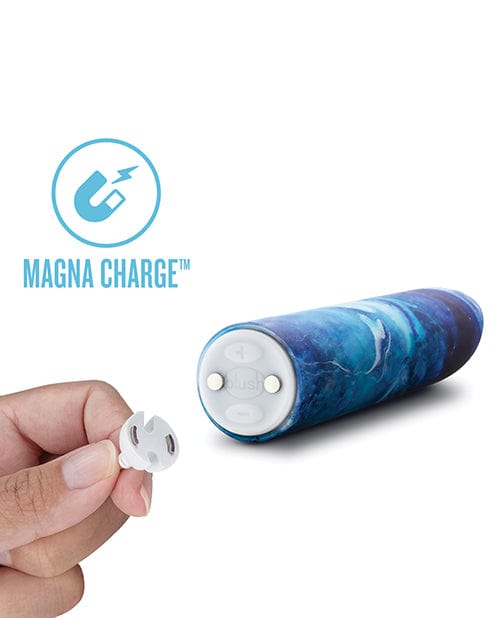 Blush Novelties Blush Limited Addiction Mesmerize Power Vibe - Azure Vibrators
