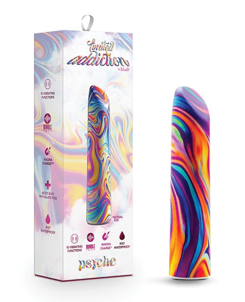 Blush Novelties Blush Limited Addiction Psyche Power Vibe - Rainbow Vibrators