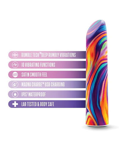 Blush Novelties Blush Limited Addiction Psyche Power Vibe - Rainbow Vibrators