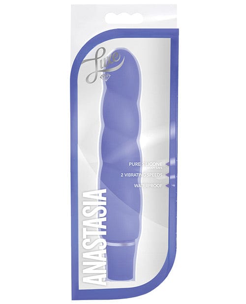 Blush Novelties Blush Luxe Anastasia Silicone Vibrator Periwinkle Vibrators