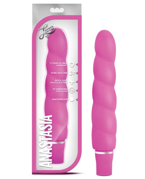 Blush Novelties Blush Luxe Anastasia Silicone Vibrator Pink Vibrators