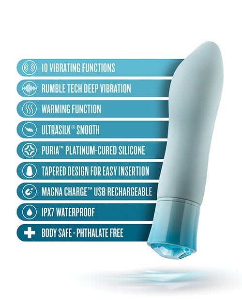 Blush Novelties Blush Oh My Gem Ardor - Aquamarine Vibrators