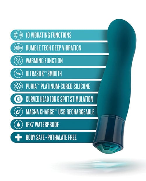 Blush Novelties Blush Oh My Gem Fierce - Blue Topaz Vibrators