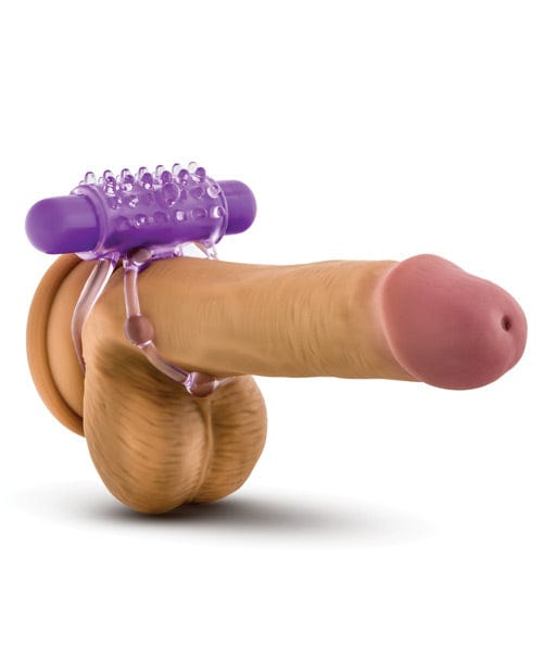 Blush Novelties Blush Play With Me The Player Vibrating Double Strap Cockring - Purple Vibrators
