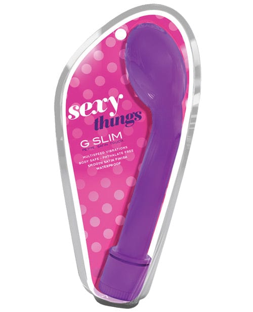 Blush Novelties Blush Sexy Things G Slim Petite Satin Touch Purple Vibrators