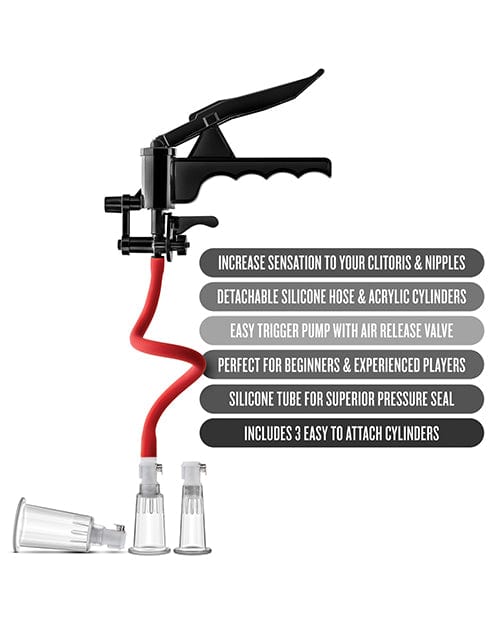 Blush Novelties Blush Temptasia Clitoris &amp; Nipple Pleasure Enhancement Pump System Vibrators