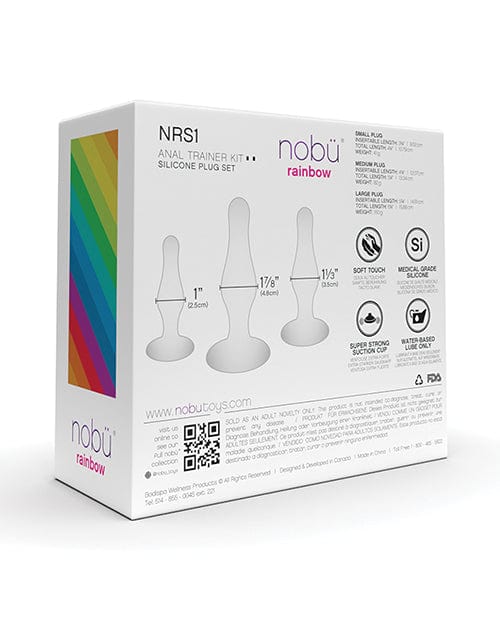 Bodispa INC Nobu Rainbow Silicone Plug Set Anal Toys