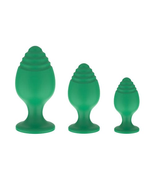 Bodispa INC Nobu Rainbow Silicone Plug Set Green Anal Toys