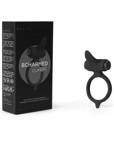 Bonner Trading INC Bcharmed Classic Vibrating Cock Ring - Black Vibrators