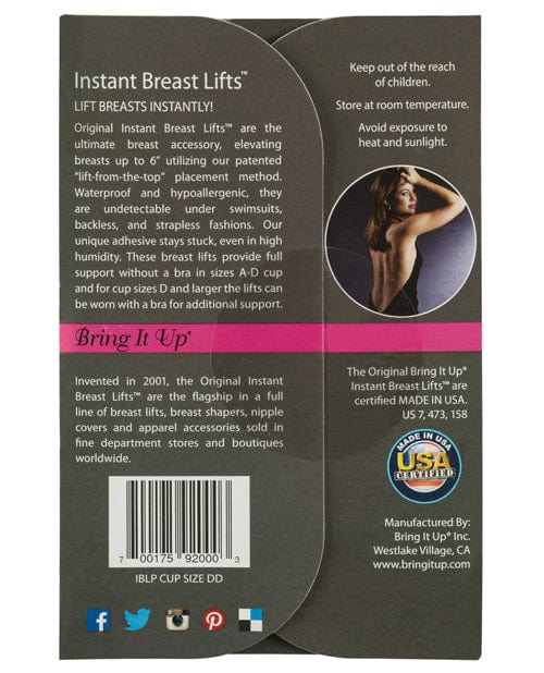 Bring It Up Bring It Up Original Breast Lifts - A- D Cup Pack Of 8 Lingerie & Costumes