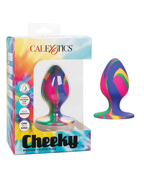 CalExotics Cheeky Medium Tie Dye Plug Anal Toys