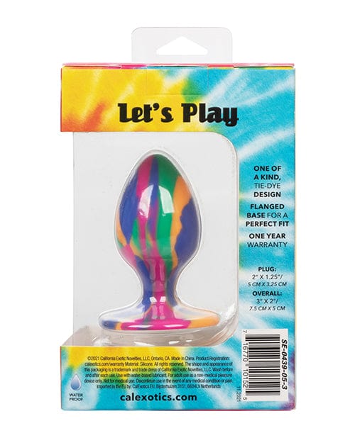 CalExotics Cheeky Medium Tie Dye Plug Anal Toys