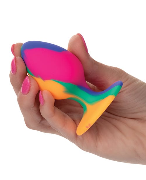 CalExotics Cheeky Medium Tie Dye Plug Anal Toys