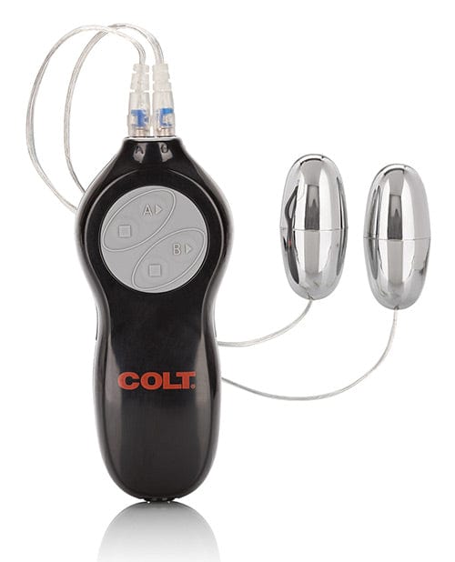 CalExotics Colt 7-function Twin Turbo Bullets - Silver Anal Toys