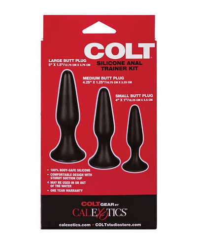 CalExotics Colt Silicone Anal Trainer Kit - Black Anal Toys