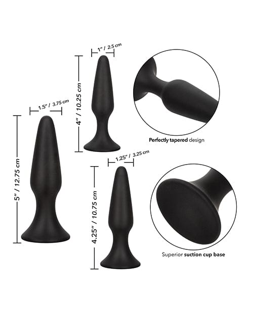 CalExotics Colt Silicone Anal Trainer Kit - Black Anal Toys