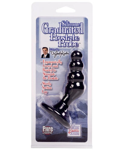 CalExotics Dr. Joel Kaplan Silicone Prostate Probe Graduated - Black Anal Toys