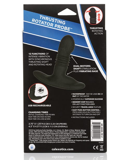 CalExotics Eclipse Thrusting Rotator Probe - Black Anal Toys