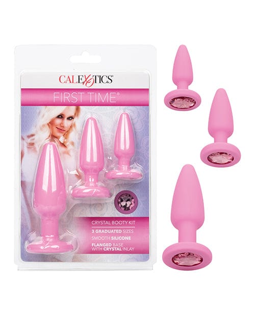 CalExotics First Time Crystal Booty Kit Pink Anal Toys
