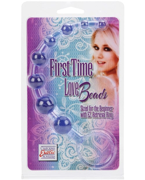 CalExotics First Time Love Beads Purple Anal Toys