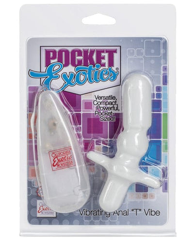 CalExotics Pocket Exotics Anal T Vibe - Ivory Anal Toys