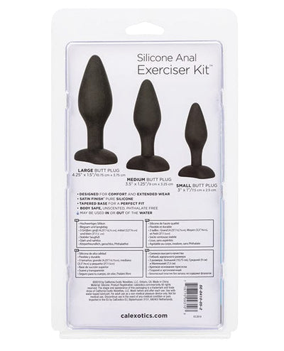 CalExotics Silicone Anal Exerciser Kit - Black Anal Toys