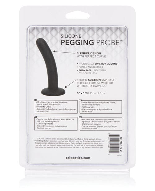 CalExotics Silicone Pegging Probe - Black Anal Toys