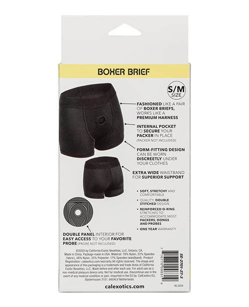 CalExotics Boundless Boxer Brief S-M - Black Dildos