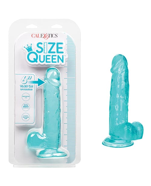 CalExotics Size Queen 6" Dildo Blue Dildos