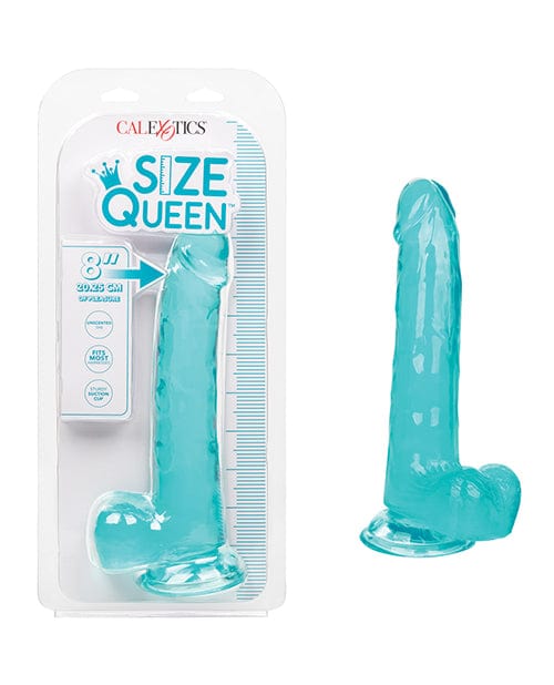 CalExotics Size Queen 8" Dildo Blue Dildos