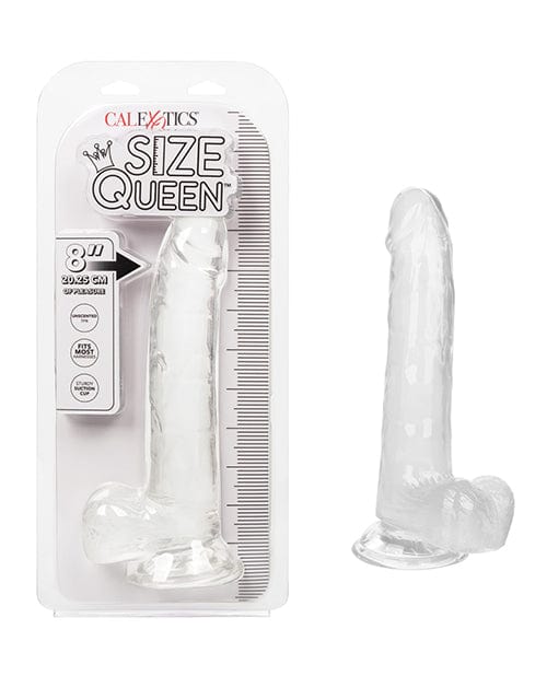 CalExotics Size Queen 8" Dildo Clear Dildos