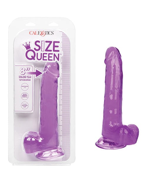CalExotics Size Queen 8" Dildo Purple Dildos
