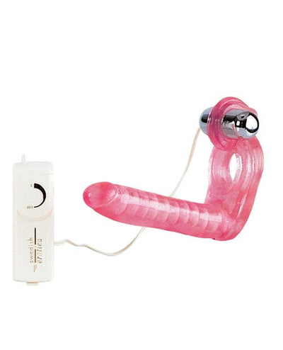 CalExotics The Ultimate Triple Stimulator Flexible Dong with Cock Ring - Pink Dildos