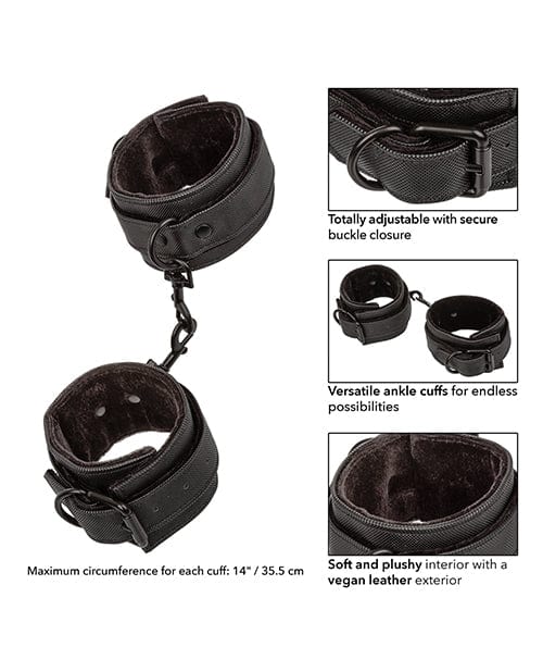 CalExotics Boundless Ankle Cuffs - Black Kink & BDSM