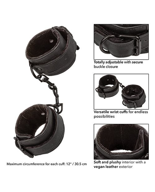 CalExotics Boundless Wrist Cuffs - Black Kink &amp; BDSM