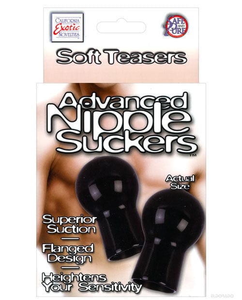 CalExotics Nipple Play Advanced Nipple Suckers Black Kink &amp; BDSM