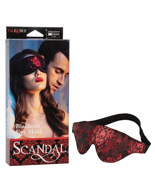 Scandal Black Out Eye Mask - Black-Red