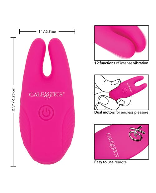 CalExotics Silicone Nipple Clamps with Remote Kink &amp; BDSM