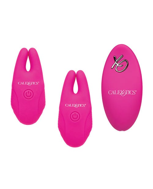 CalExotics Silicone Nipple Clamps with Remote Kink &amp; BDSM
