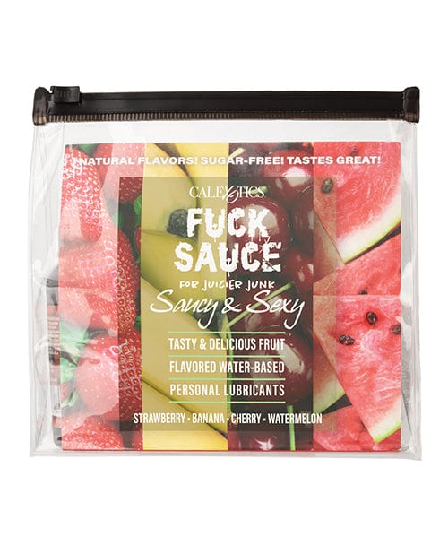 CalExotics Fuck Sauce Flavored Water Based Personal Lubricant Variety 4 Pack - 2 Oz. Each Lubes