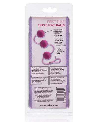 CalExotics First Time Love Balls Triple Lover Pink More
