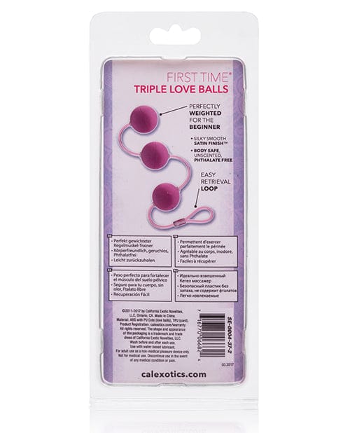 CalExotics First Time Love Balls Triple Lover Pink More