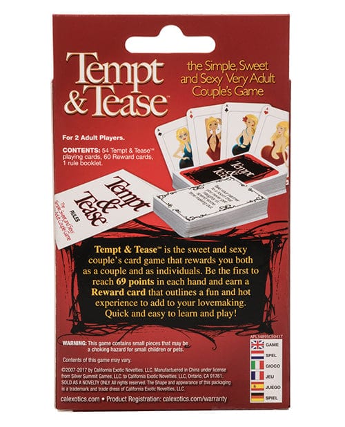 CalExotics Tempt & Tease Card Game More