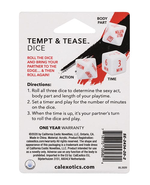 CalExotics Tempt &amp; Tease Dice More