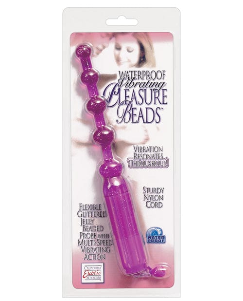 CalExotics Vibrating Pleasure Beads Waterproof Purple More