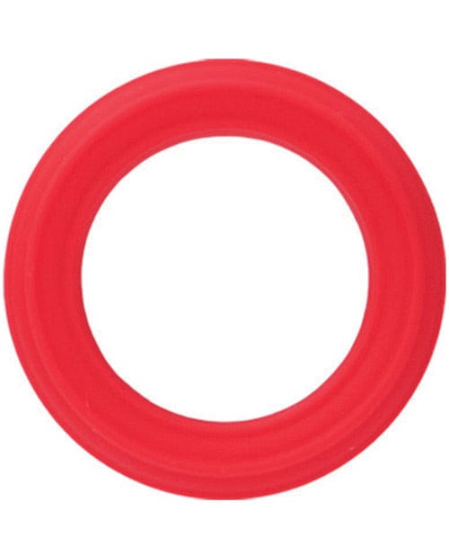 CalExotics Adonis Caesar Silicone Ring - Red Penis Toys